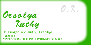 orsolya kuthy business card